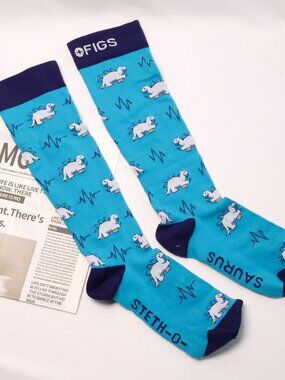 [Size M] Figs Compression Socks Fun Pattern New